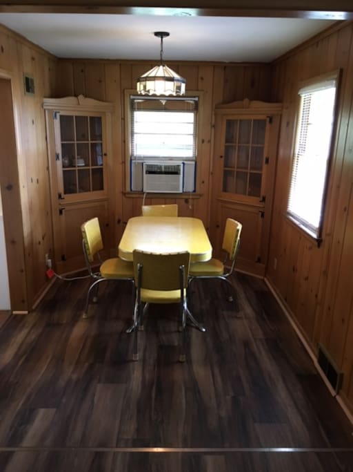 Dining room in original pinewood.
