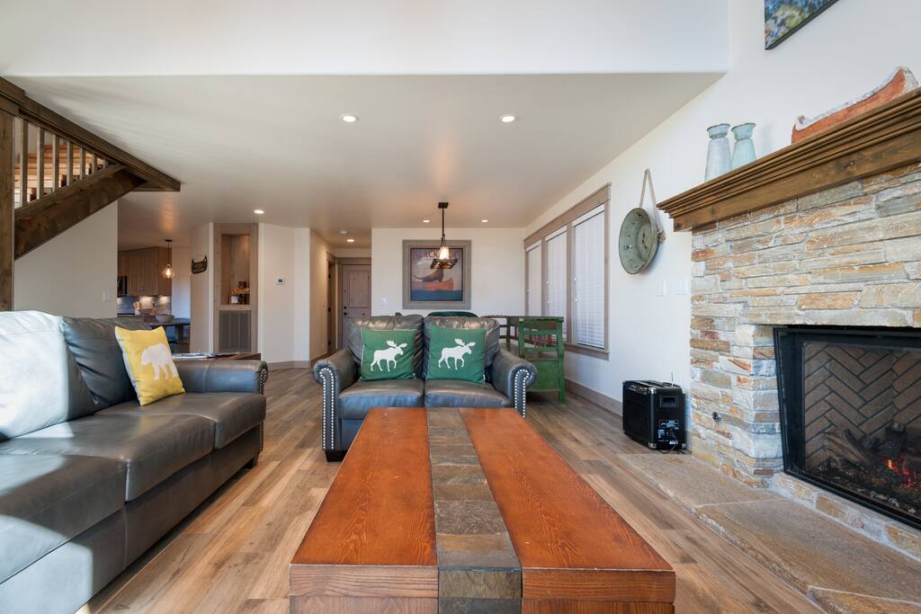 Living room looking towards dining area