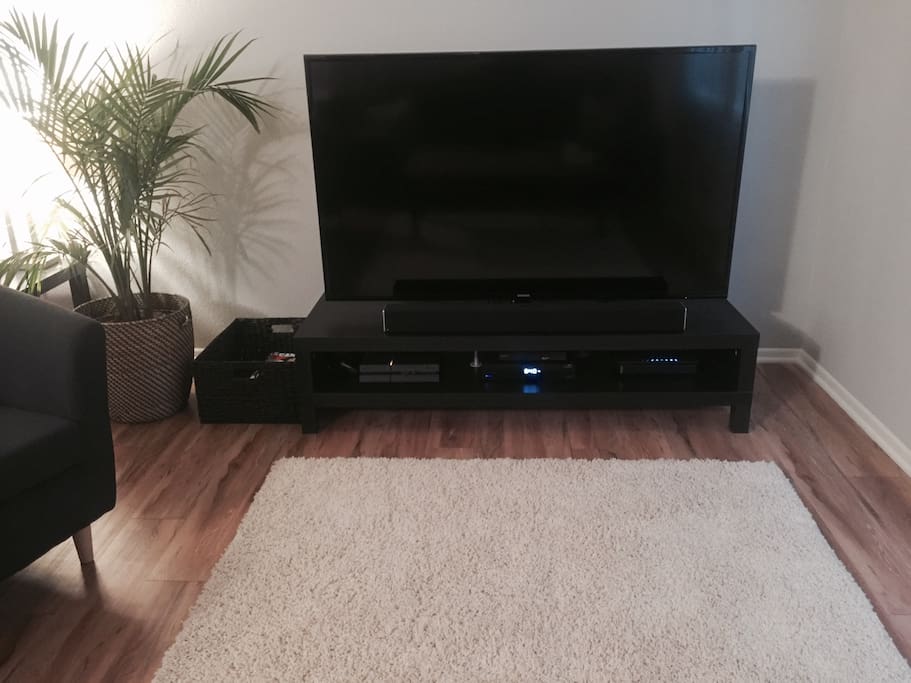 60INCH HDTV, CABLE, PS4, TV, HBO, STARZ, NETFLIX, HBO GO