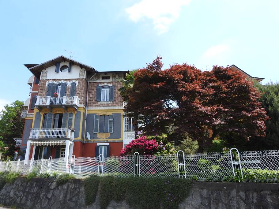 La villa liberty dove al piano terreno si trova il b&b