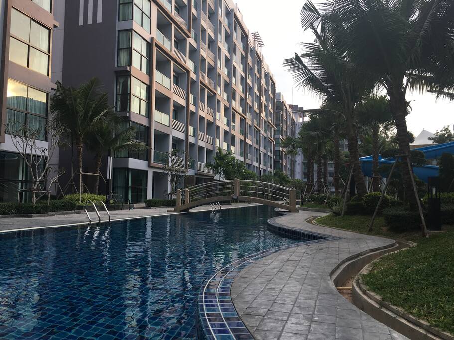 Amazing Huge Swimming Pool virtually circling the whole complex!