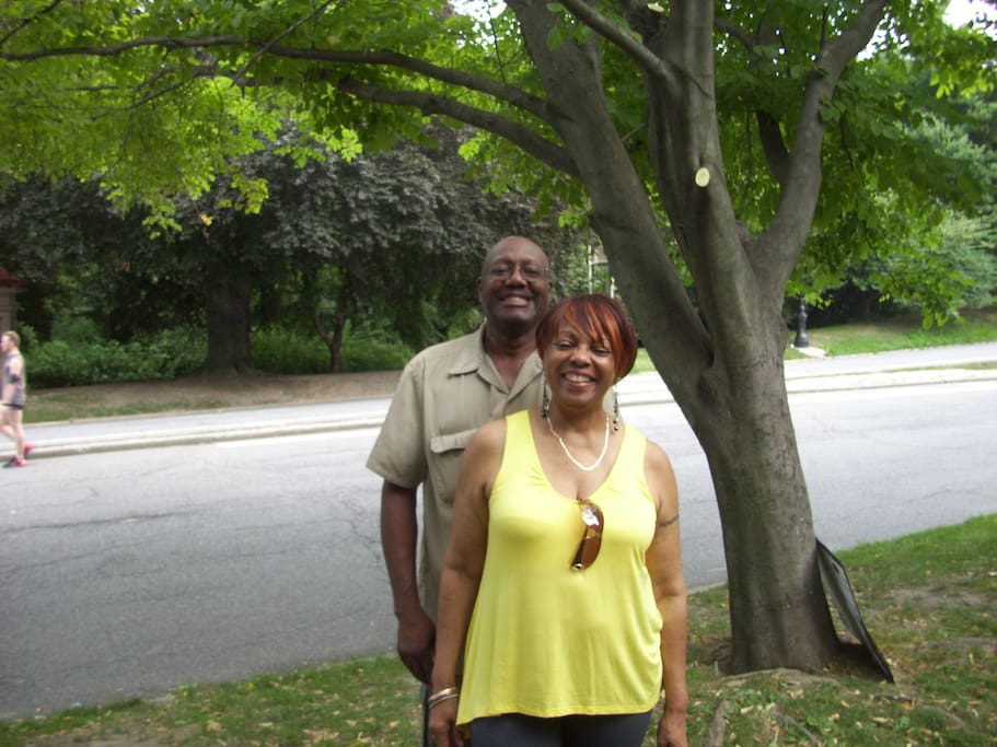 Your hosts in Prospect Park!