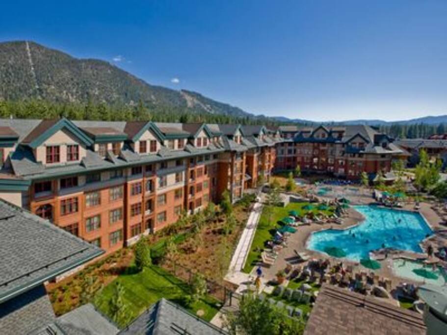 Overlooking pool area