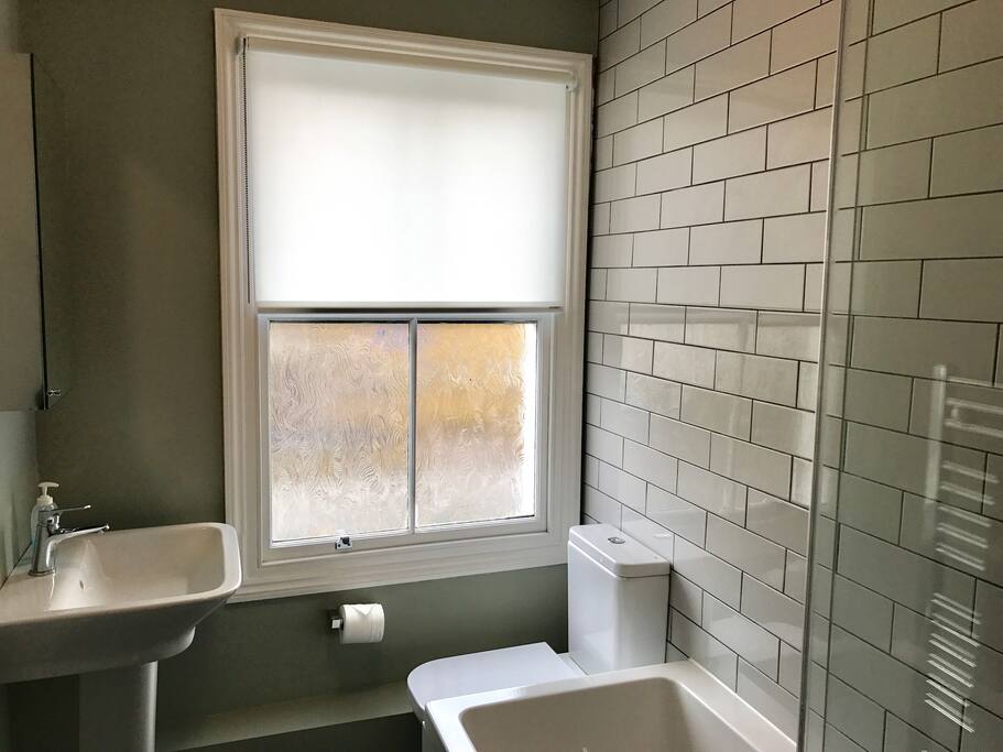 Modern luxury bathroom. Private use for guests only, on same floor as room, which is on a separate to occupants.