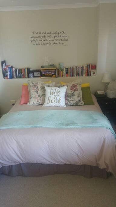 Spacious open-plan bedroom.