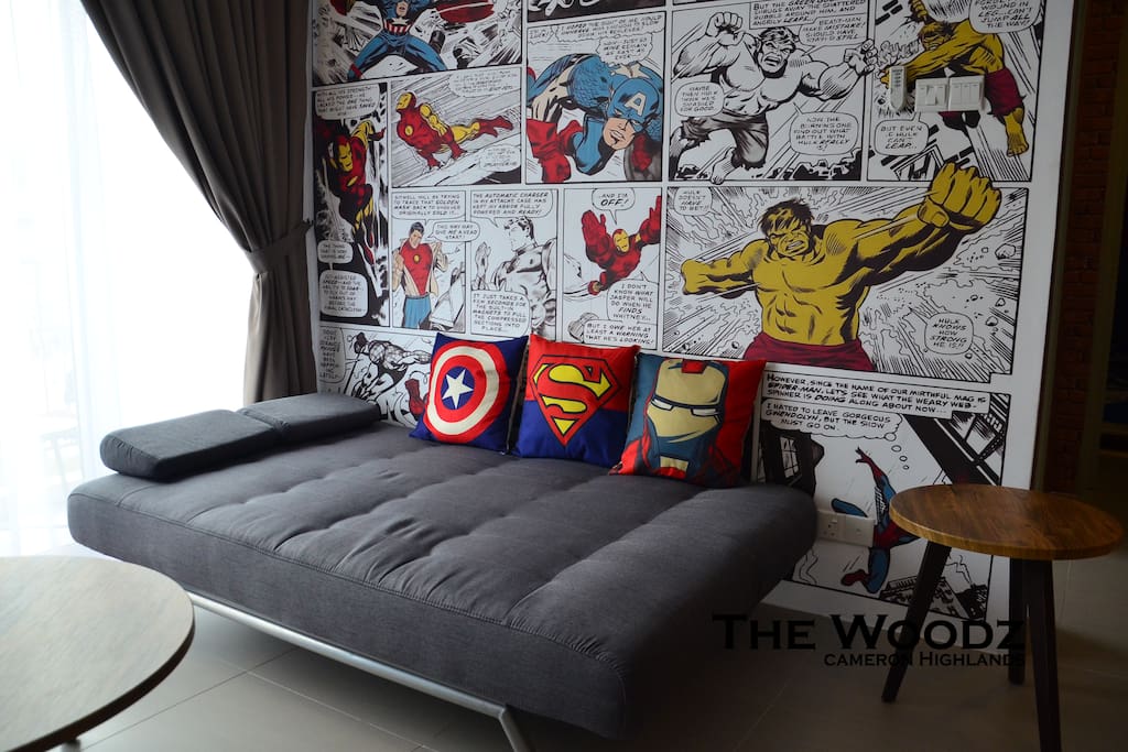 Living Hall with Sofa Bed