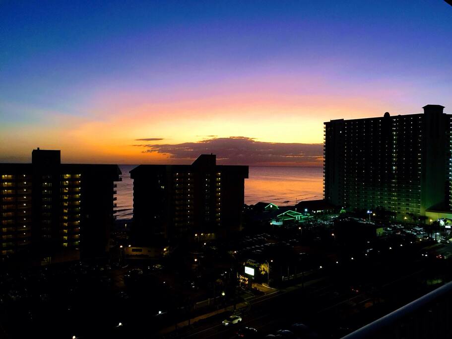 Looking west off our balcony