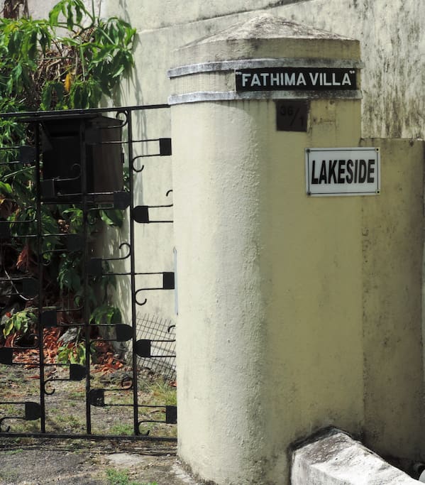 Name-board displayed on right side