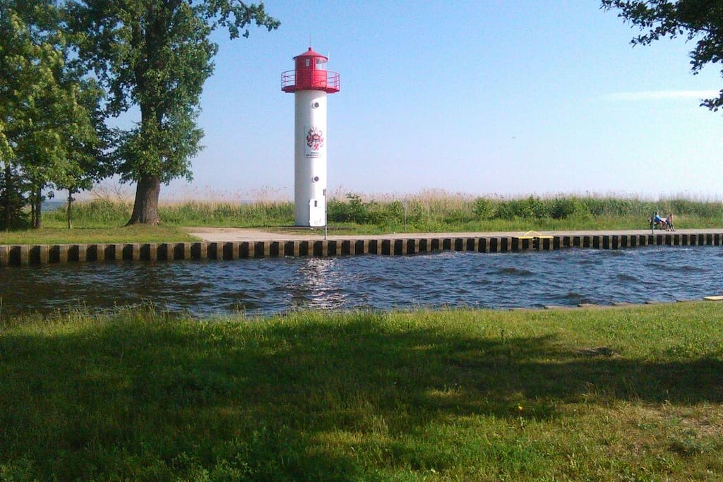 Leuchtturm am Uecker kanal
