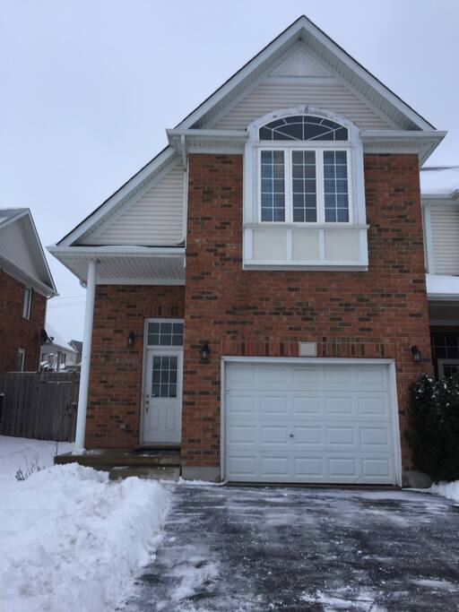 Our townhome (in the winter)