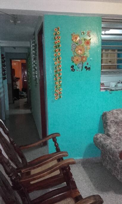 La casa vista desde la sala de estar