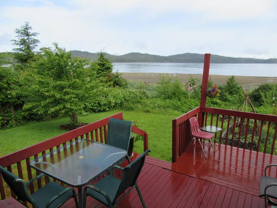 Waterfront patio area