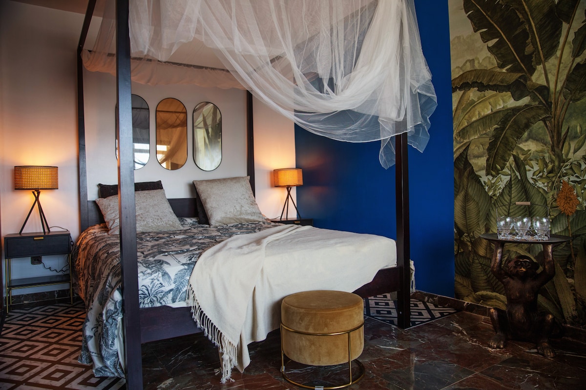 Lit Baldaquin加大双人床 