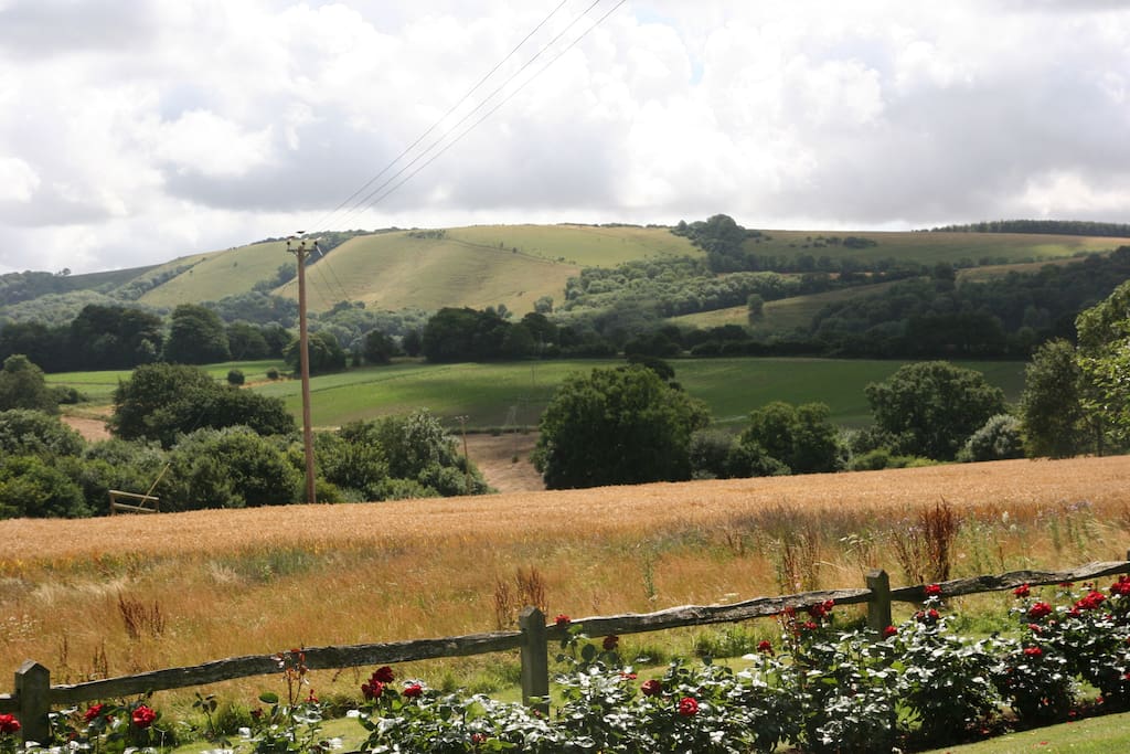 Minutes from the South downs with its wonderful walks