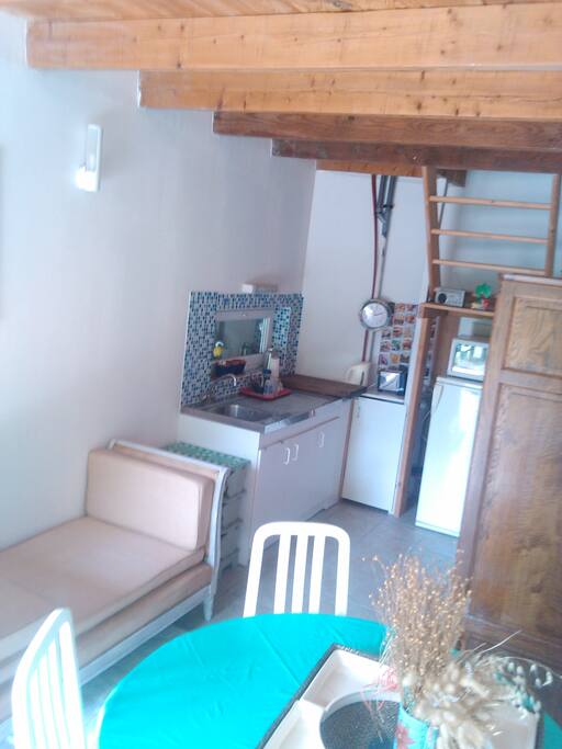 Cuisine et salon RDC - kitchen and living room (downstairs)
