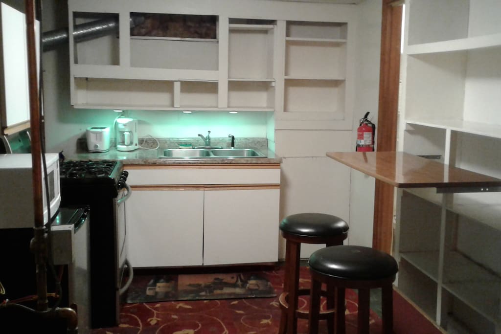 Kitchen and dining area