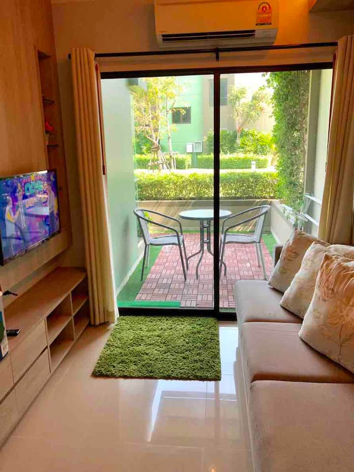 Cha Am Beach Studio With Terrace /Wifi In The Room - Cha-am