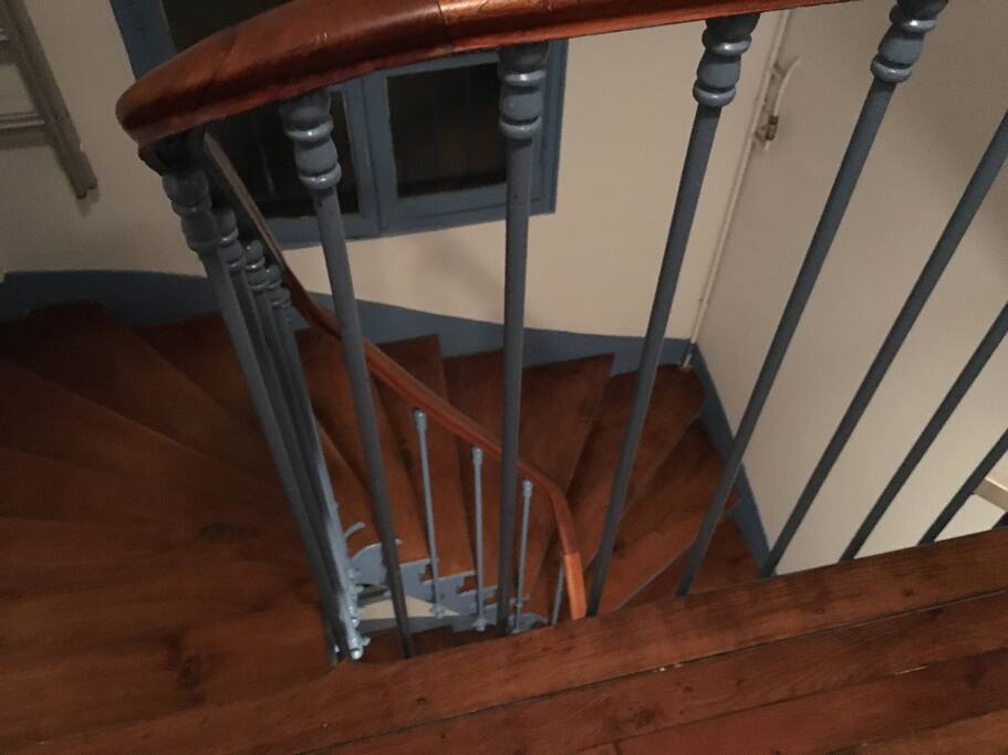 The stairs to our apartment