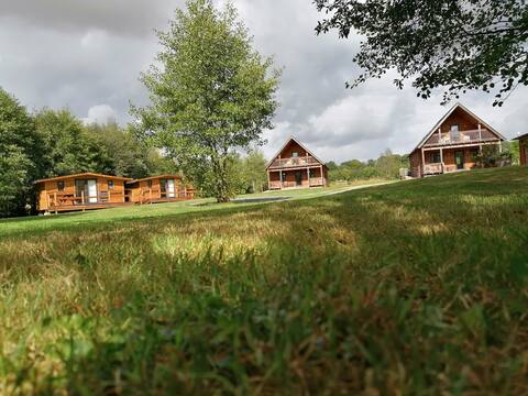 The Paddocks-Private site 4 Lodges, Garden & Woods