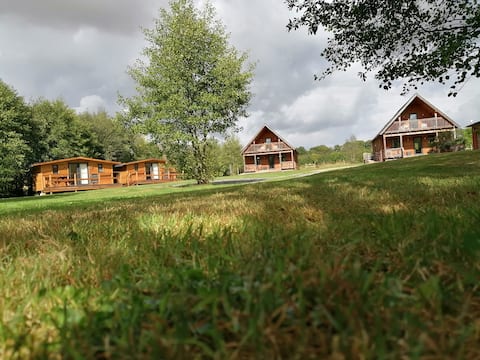 Top Airbnb: The Paddocks-Private site 4 Lodges, Garden & Woods in County Of Herefordshire