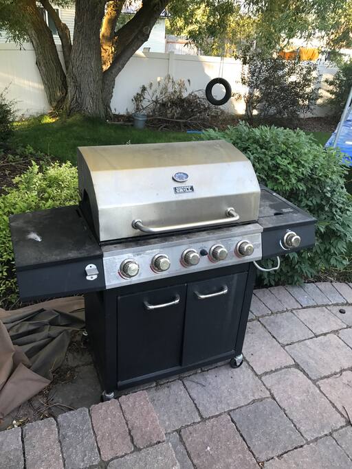 Use of gas grill