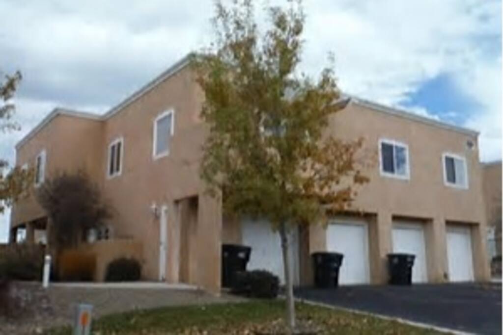 Front of townhome. Each building has 4 units. Ours features a private West facing porch.