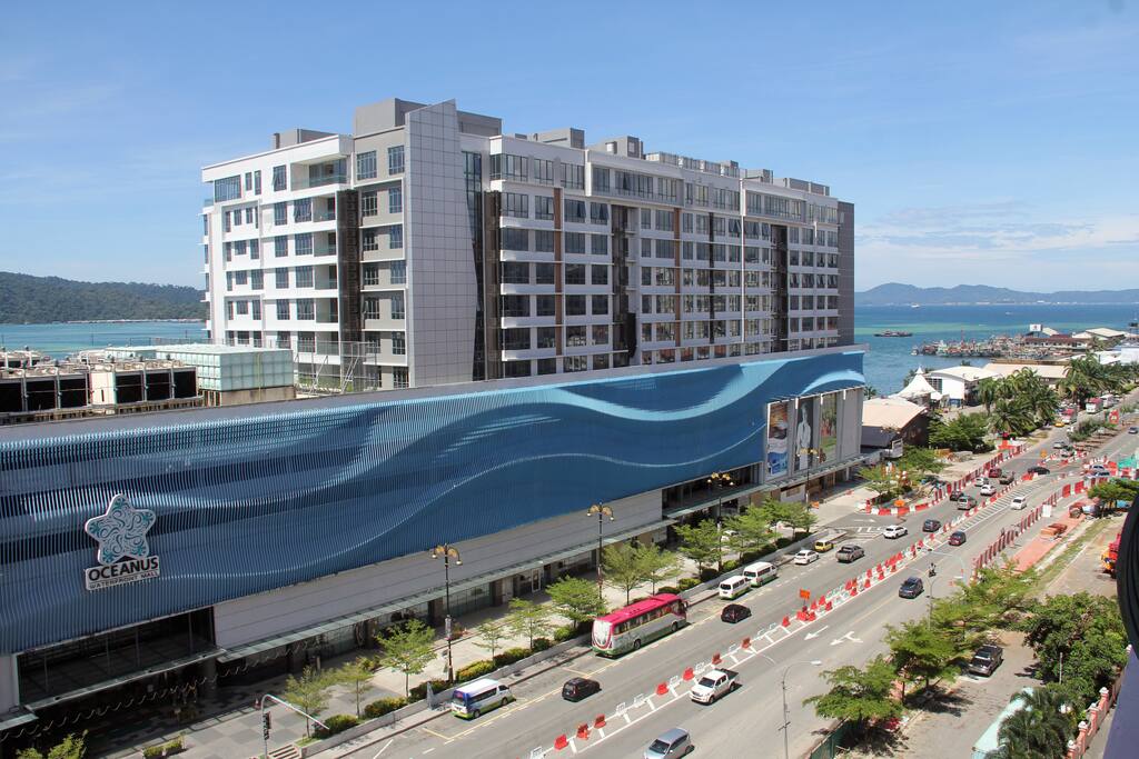 View from Balcony -Oceanus Mall Seaview
