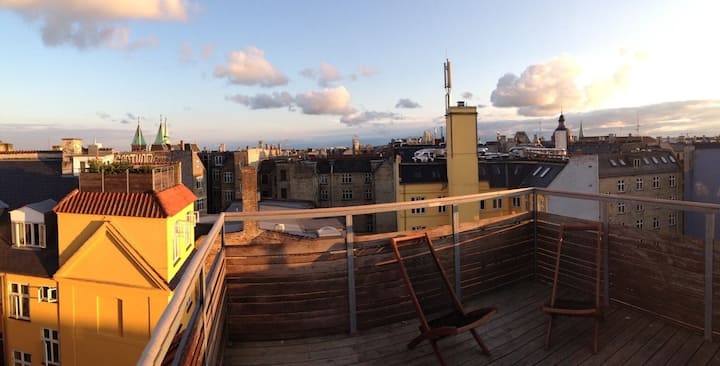 Penthouse With Private Rooftop - Copenhague