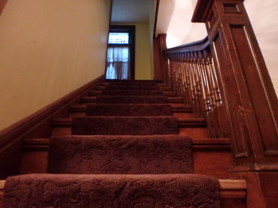 Stairs to the second floor