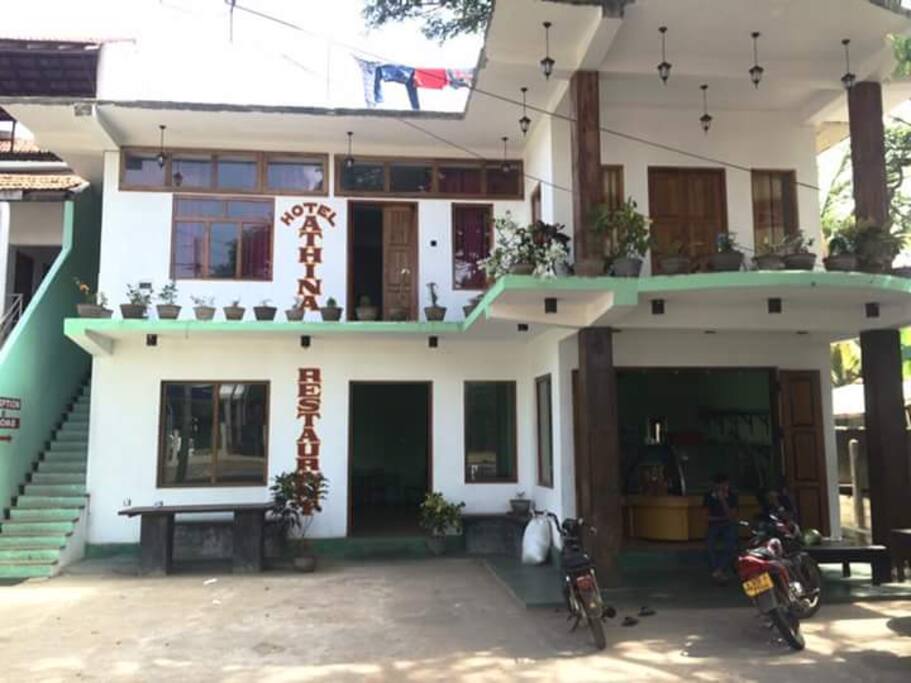 Front view of our hotel