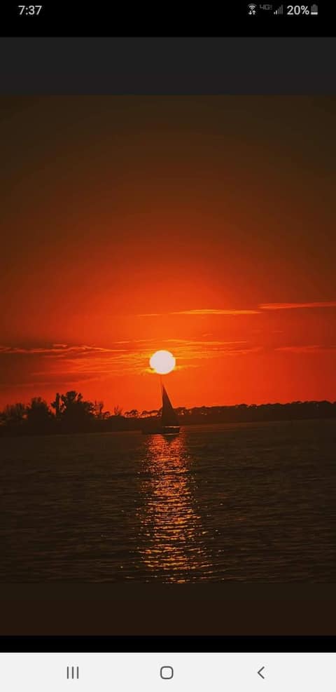 Popular Airbnb listing: Mango Cottage, pet friendly, steps to gulf in Palm Harbor