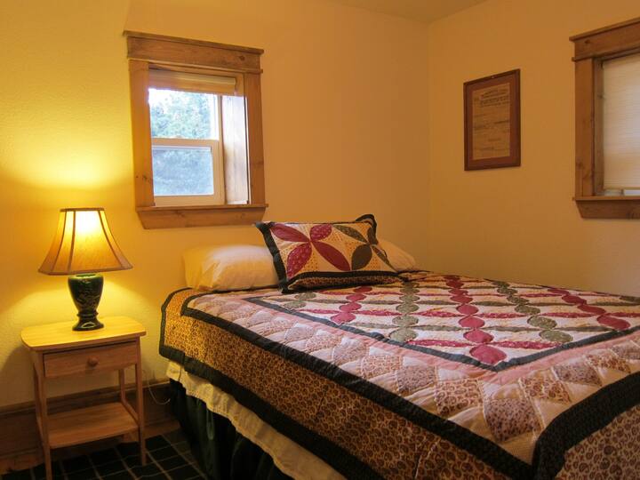 Stonewall View Cabins - comfortable beds in a simple, cozy setting