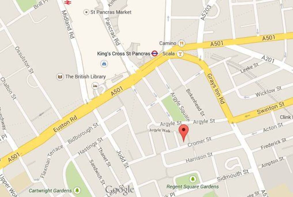 Here is a map of the area.