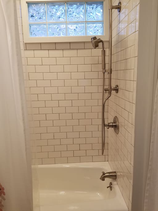New tub and shower