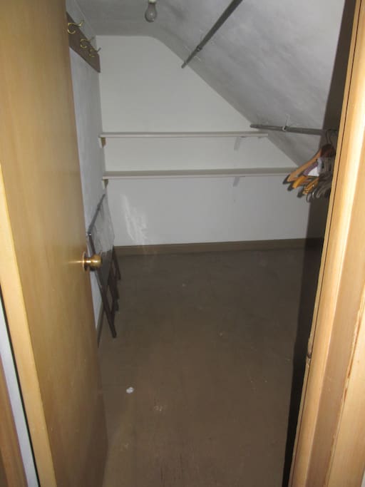 Walk-in closet off front bedroom