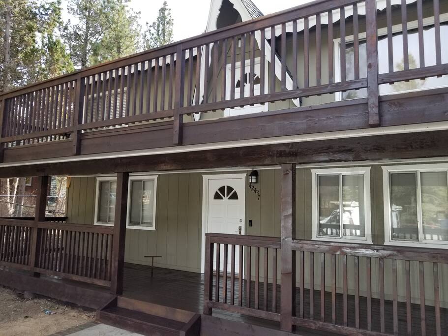 New front porch and upper deck