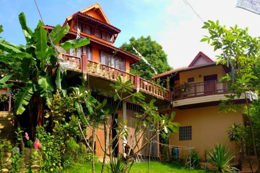 The House, up to the hill surrounding by the jungle