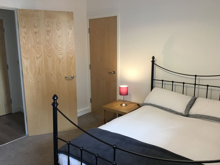 Your room, all nice and clean with plenty of space for you and your belongings.