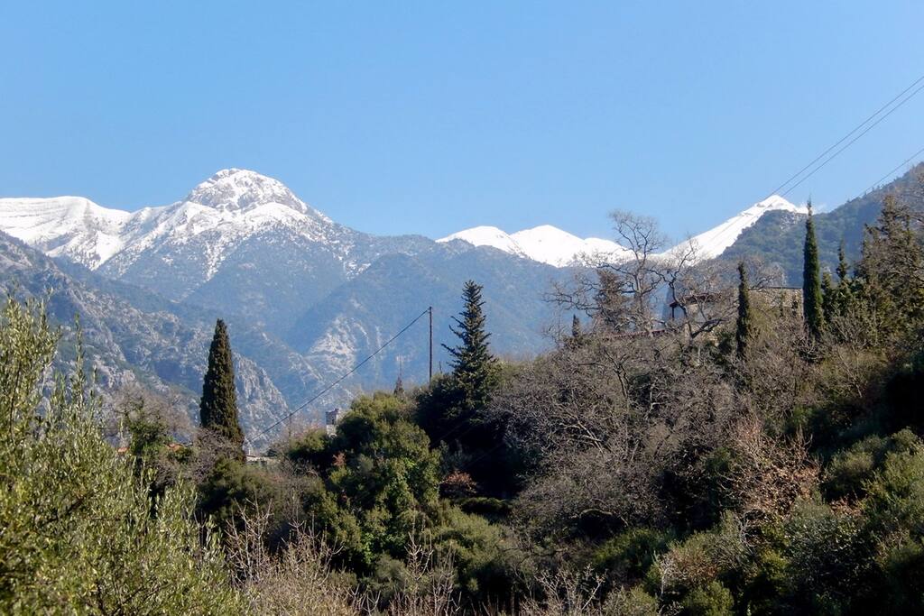 View to Taygetos Mountain