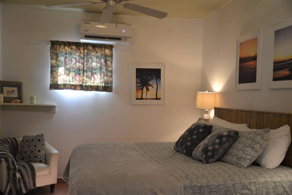 Our guests comfort is top priority resulting in quality comforts you want like high end linens, Super comfortable King Bed, AC & the fastest WIFI in the country
