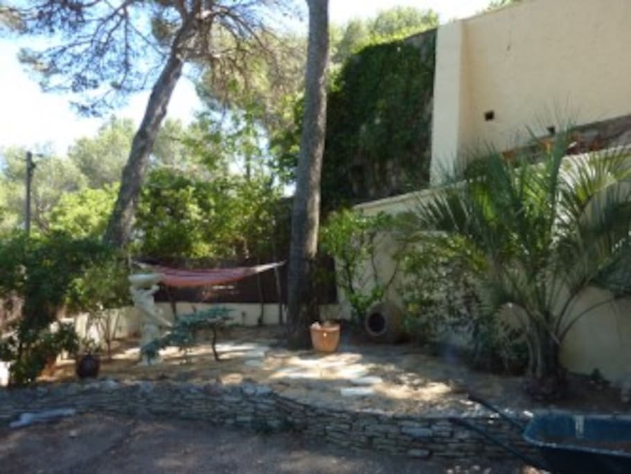 jardinet avec hamac