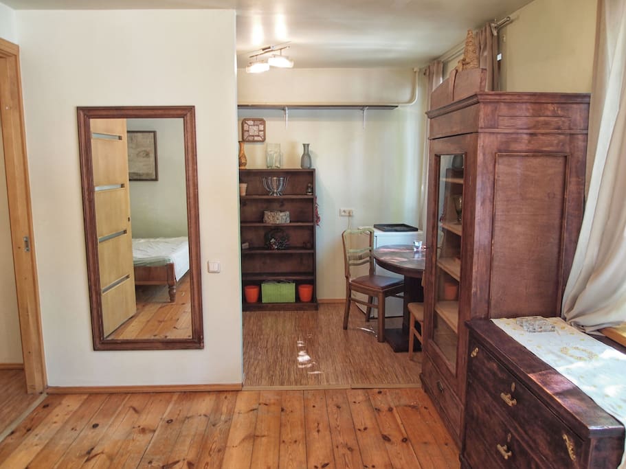 view to the kitchen