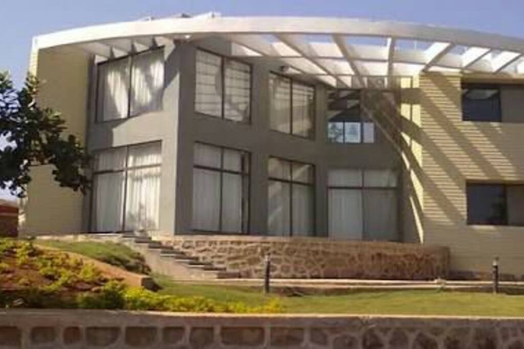 The external view of the villa