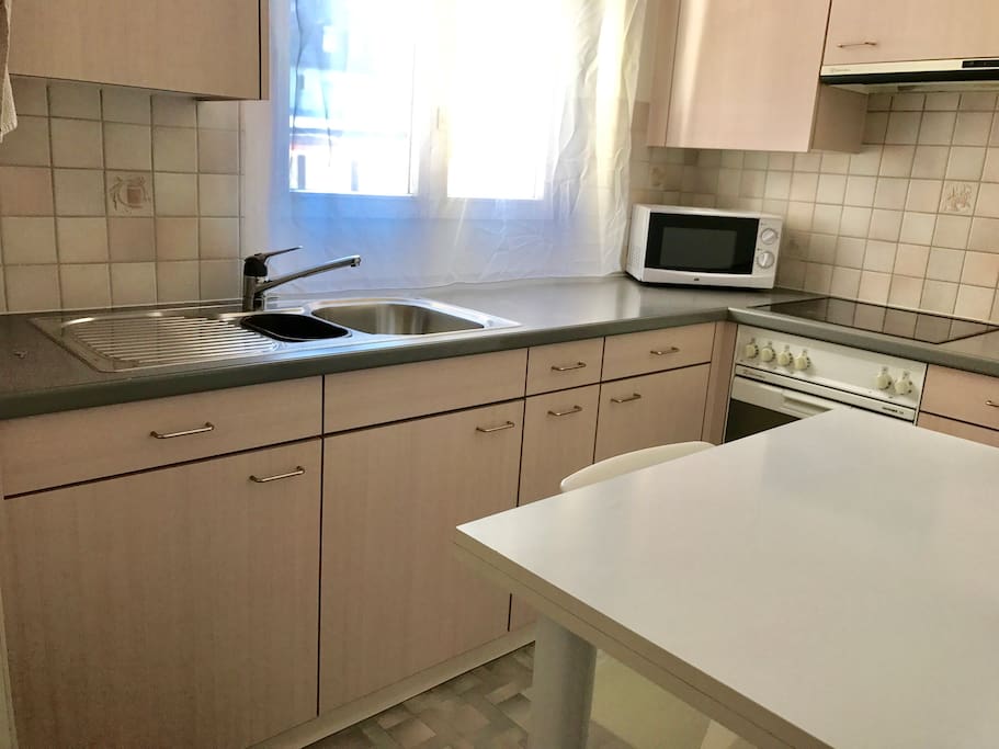 The kitchen is fully equipped. Guests are welcome to cook.