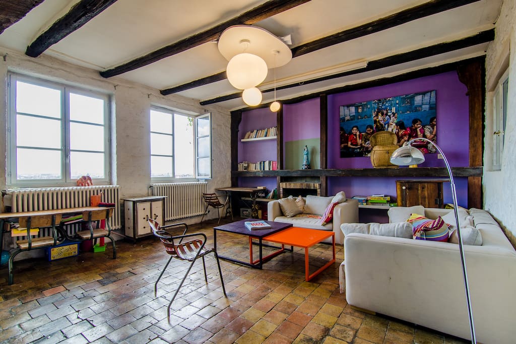 Old Lyon 180° view,1250 sq+garden Apartments for Rent in Lyon, Rhone