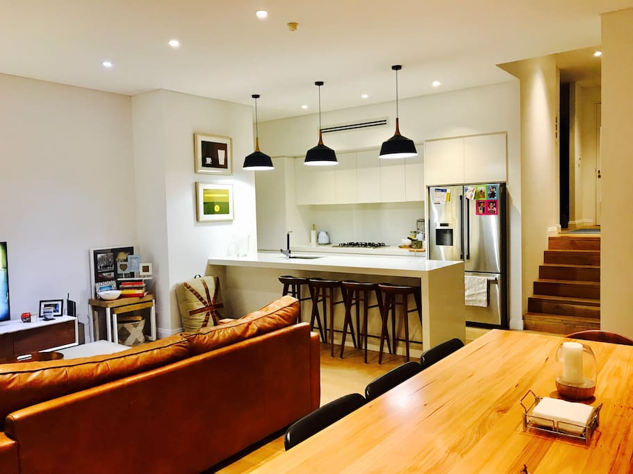 Open plan kitchen