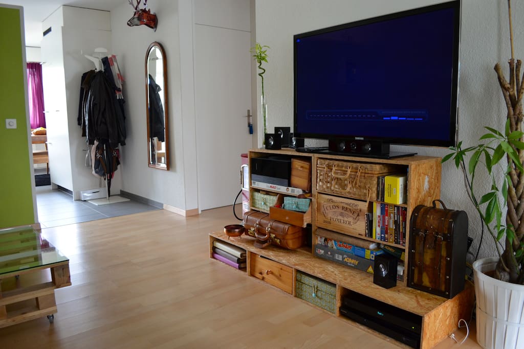 Living room with TV