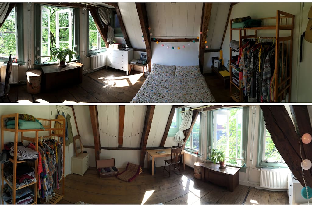 360 views of the beautiful bedroom full of light and space!