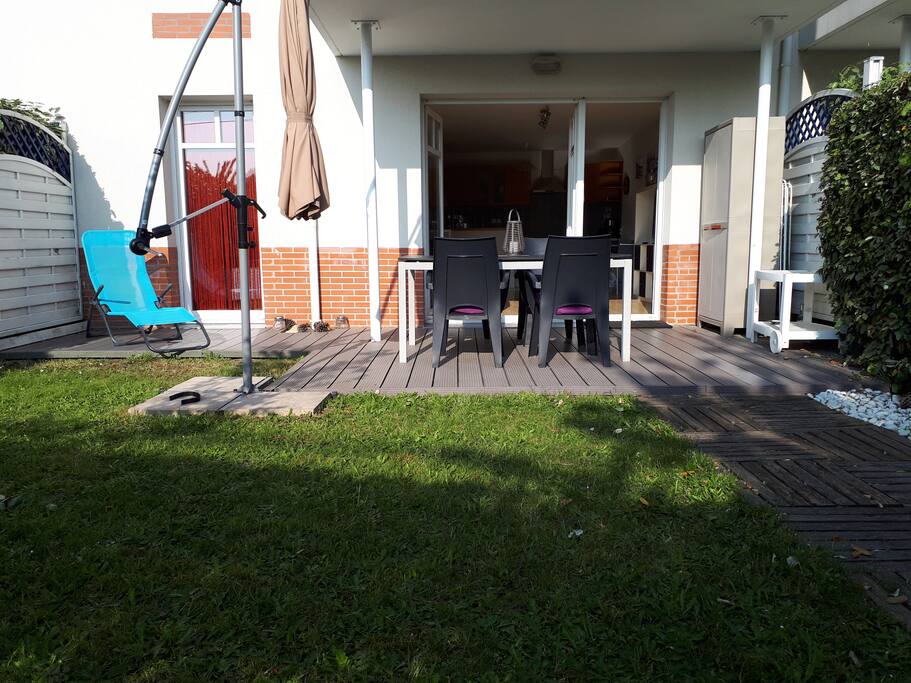 Soleil toute la journée sur la terrasse