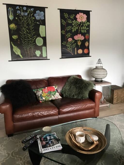 Comfortable furniture throughout the two level house